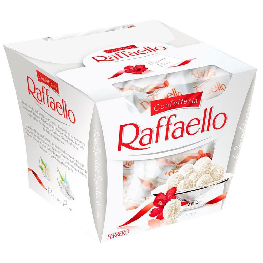 Конфеты «Raffaello» 150 г. в Североморске - Купить с доставкой по цене 490  руб. | Конфеты «Raffaello» 150 г. в интернет-магазине Ultra Flowers